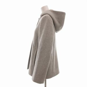 BEAUTY&YOUTH UNITED ARROWS 美品 フード＆ノーカラーショートコート 2WAY 金色ファスナー M グレー /UO