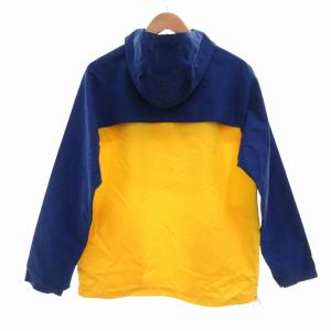 Gymphlex アノラックパーカー ジャケット プルオーバー ナイロン L 青 ブルー 黄 イエロー /UO