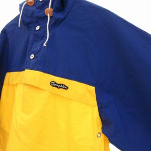 Gymphlex アノラックパーカー ジャケット プルオーバー ナイロン L 青 ブルー 黄 イエロー /UO