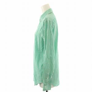 RALPH LAUREN POLO SPORT シャツ ストライプ 長袖 7 緑 グリーン /DK MT FS