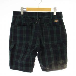 STUSSY ディッキーズ DICKIES ショートパンツ ハーフパンツ ワーク チェック 30 緑 UXST18M