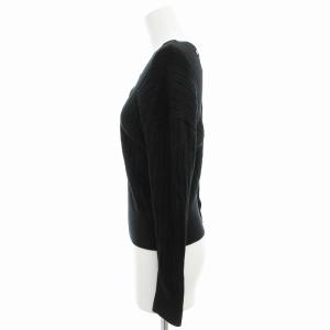 FRAY I.D 美品 リブニット カーディガン プルオーバー 2WAY 長袖 F 黒 ブラック /AE