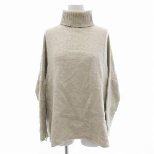 セーター ニット 長袖 ウール カシミヤミックス ベージュ /JS GY39