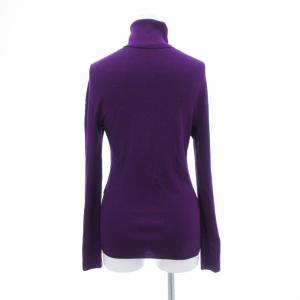 Theory リブニット カットソー 長袖 タートルネック 2 紫 /JS GY39