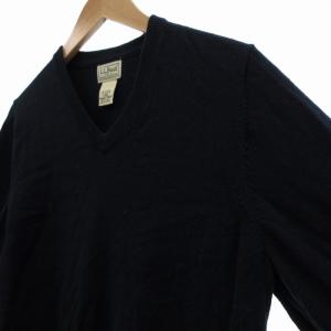 L.L.BEAN セーター ニット プルオーバー カシミヤ混 S 紺 ネイビー /UO GY39