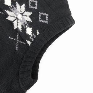 green label relaxing 美品 中綿ベスト ノルディック柄 L 黒 ブラック /AE