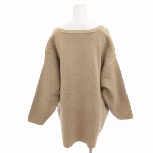 COLLAGE GALLARDAGALANTE タグ付き チュニック ニット Vネック 長袖 オーバーサイズ F ベージュ /FF GY39