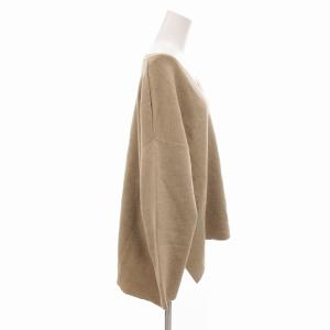 COLLAGE GALLARDAGALANTE タグ付き チュニック ニット Vネック 長袖 オーバーサイズ F ベージュ /FF GY39