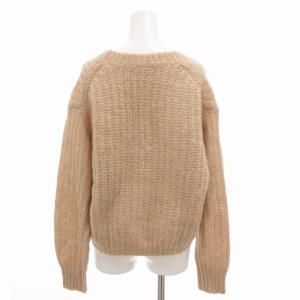 IENA 美品 ニット カーディガン Vネック モヘヤ混 アルパカ混 ベージュ /FF GY39