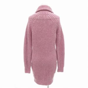 MACPHEE ニット ロングカーディガン ウール ショールカラー 1 ピンク /HO 0322 GY39