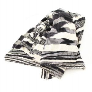 MISSONI マフラー ストール ボーダー 黒 白