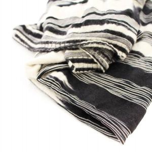 MISSONI マフラー ストール ボーダー 黒 白