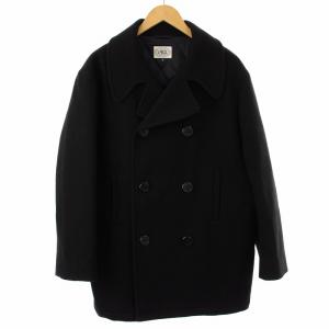 ピーコート Pコート ハーフ アウター M 黒 ブラック /DK MT