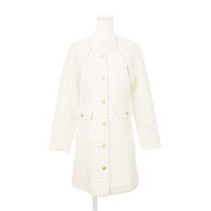 × SAKURA MIYAWAKI 22AW 宮脇咲良コラボ ツイードジャケットミニワンピース 長袖 スクエアネック