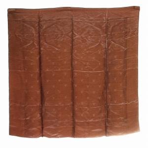 スカーフ ロゴ柄 シルク 大判 茶 ブラウン /G MT GY04 OH