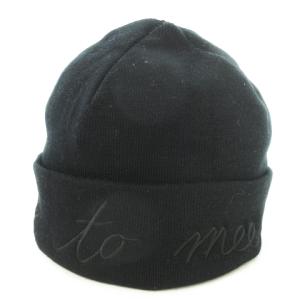 Y-3 ニット帽 ワッチキャップ ビーニー ロゴ 刺繍 黒 ブラック /AO5 GY04
