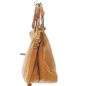 Chloe マーガレット ハンドバッグ レザー 本革 2way ショルダー 茶 ブラウン /AH18 GY04
