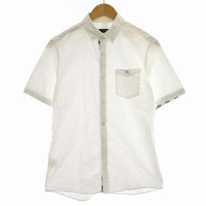 半袖 シャツ D1M23-322-02 ボタンダウン 2 白 ホワイト /G MT