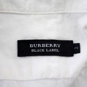 BURBERRY BLACK LABEL 半袖 シャツ D1M23-322-02 ボタンダウン 2 白 ホワイト /G MT