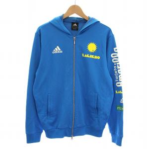 SPACE2019 ZACUERO フットサル 3本ライン 長袖 ジップアップ パーカー スウェット M