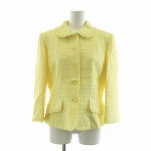miss ashida セットアップ 2点セット 上下 タイトスカート ジャケット ロング ツイード 9 イエロー CT9703