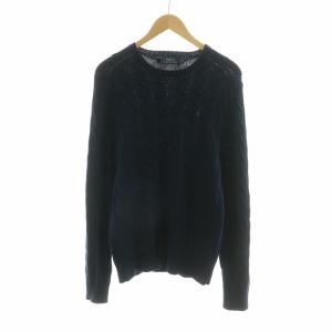 ニット セーター プルオーバー 長袖 ポニー M ネイビー 710686746002 /NQ MT