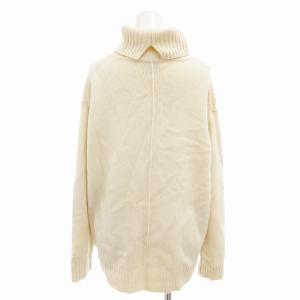 UNITED ARROWS ニット セーター タートルネック ウール カシミヤ混 長袖 クリーム色 /FF
