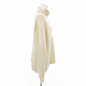 UNITED ARROWS ニット セーター タートルネック ウール カシミヤ混 長袖 クリーム色 /FF