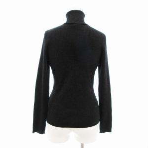 RALPH LAUREN ニット セーター リブ ウール タートルネック 長袖 L 黒 ブラック /VU 0328