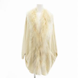 TIBET LAMB TRIM CARDIGAN カーディガン ニット ラムファー 長袖 ロング LK-14264