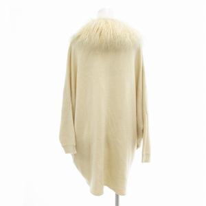 ROSE BUD TIBET LAMB TRIM CARDIGAN カーディガン ニット ラムファー 長袖 ロング LK-14264