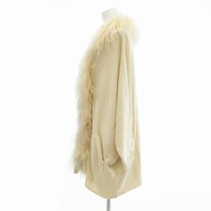 ROSE BUD TIBET LAMB TRIM CARDIGAN カーディガン ニット ラムファー 長袖 ロング LK-14264