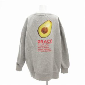 CIAOPANIC TYPY 美品 バックプリントオーバーサイズスウェット トレーナー アボカド 長袖 TYZ2032306A0004