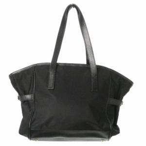 Agnes b. VOYAGE トートバッグ ナイロン レザー ベルト ロゴ 黒 ブラック /AO9 GY35