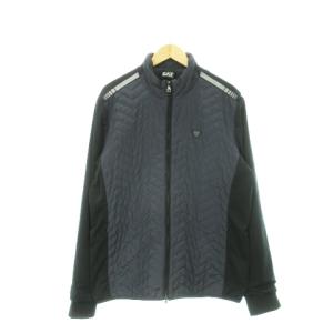 EA7 中綿ジャケット 裏フリース スタンドカラー スポーツ 大きいサイズ XXL 紺 ネイビー /AH20