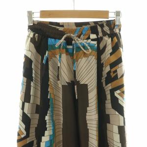 sov. ワイドパンツ バギー イージー 柄 36 ブラウン 3643063 /NQ MT