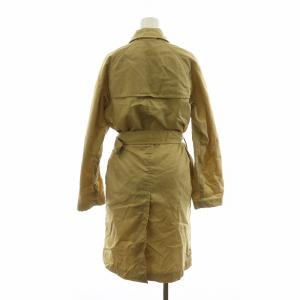 PRADA コート アウター ロング ベルト付き 40 ベージュ /NQ MT