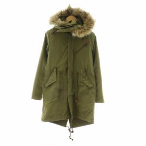 モッズコート ミリタリー アウター ロング フーディー 2 カーキ /NQ MT