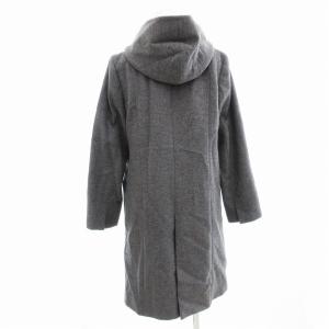 23区 コート フード ロング丈 ウール アンゴラ混 40 グレー/UD