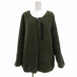 ボアブルゾン ナイロンジャケット リバーシブル M 緑 グリーン /UO