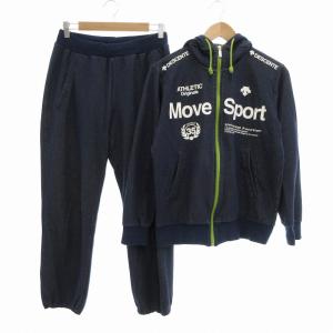 セットアップ ジップアップパーカー ジョガーパンツ メッシュ 紺系 S /UO