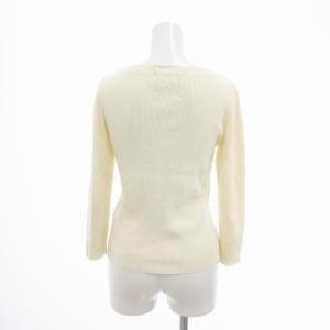 M-Premier リブニット カットソー 長袖 36 白 ホワイト /VU 0416