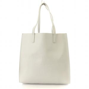 アイコンバッグ トートバッグ レザー ロゴ グレー /MM MT