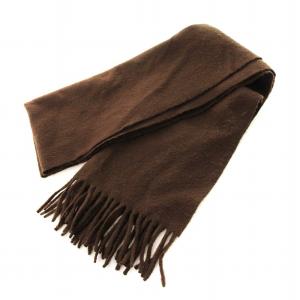 dunhill マフラー ストール フリンジ 茶 /MM MT