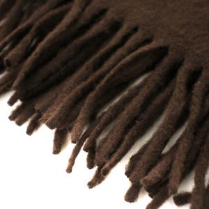 dunhill マフラー ストール フリンジ 茶 /MM MT