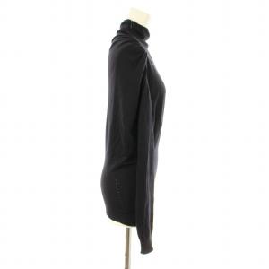 GIANFRANCO FERRE ニット セーター ハイネック アシンメトリー 薄手 長袖 黒 /MM MT