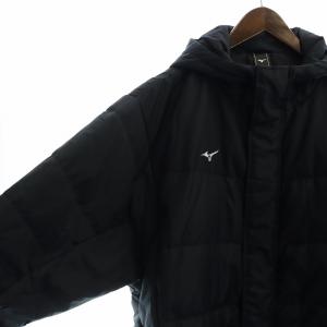MIZUNO ベンチコート ダウン 長袖 ジップアップ 総裏地 大きいサイズ 2XL 黒 ブラック 508010619