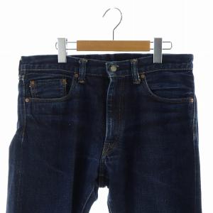 桃太郎ジーンズ MOMOTARO JEANS 出陣 ナロー テーパード ジッパーフライ 桃耳 ジーンズ デニムパンツ ロゴ W33 青 ブルー 0106SPZ