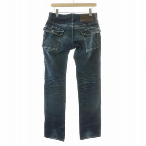 JOHNBULL デニムパンツ ジーンズ ジップフライ ロゴパッチ M インディゴ /BB MA MT