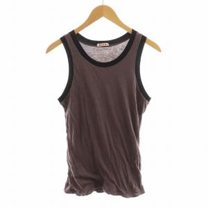 タンクトップ コットン 48 紫 パープル 黒 ブラック LMHUMU503QR0TC007 /AN34